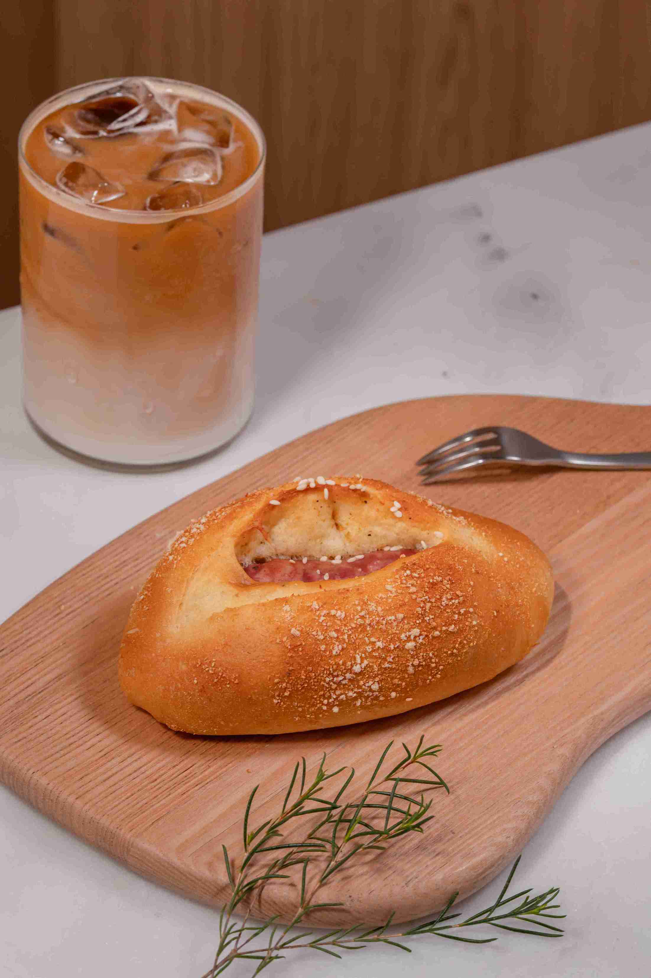 Taiwanese Sausage Pork Floss Bread
