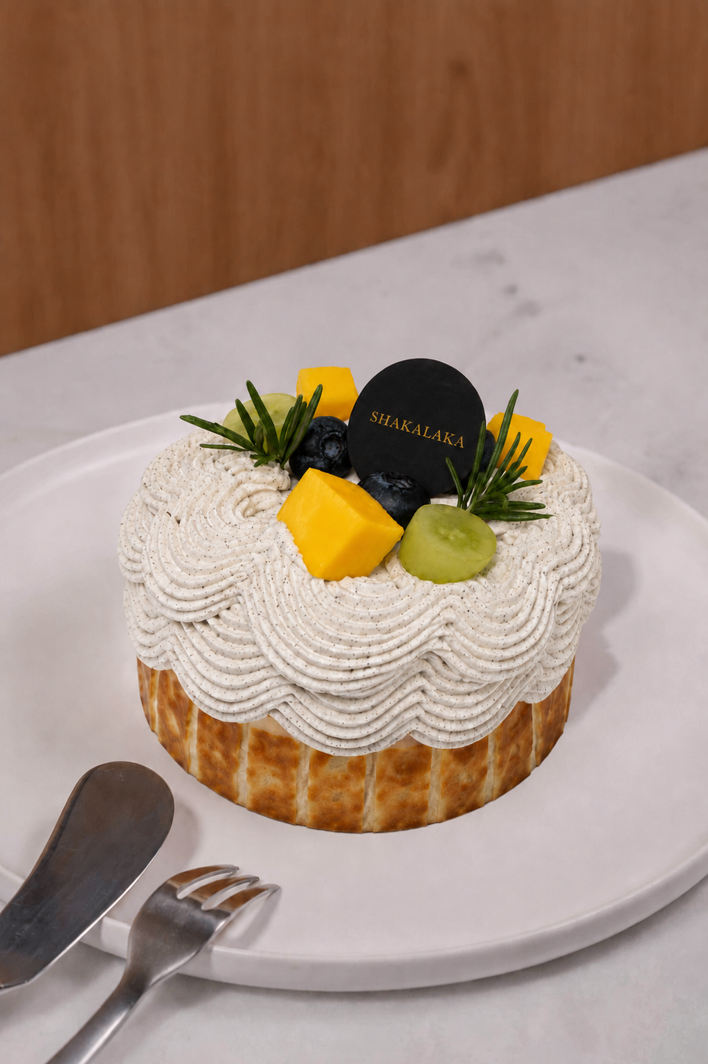Seaweed Salted Egg Yolk Cheesecake