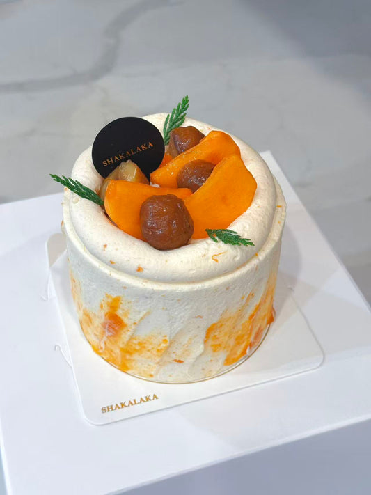 Persimmon and Chestnut Cake